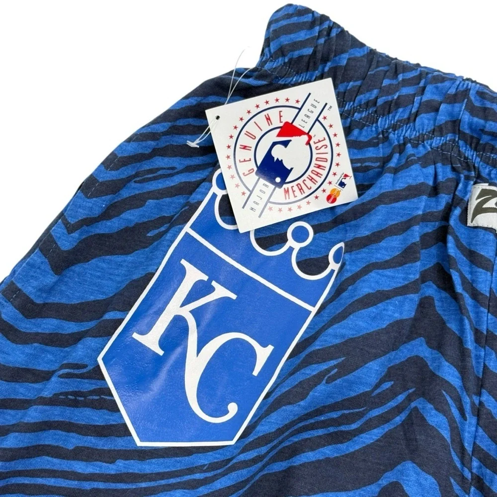 Majestic Zubaz Mens Size Medium Kansas City Royals Pajama sleep lounge Pants NWT